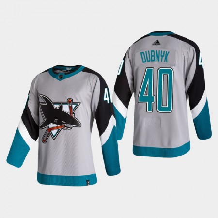 San Jose Sharks Devan Dubnyk 40 2020-21 Reverse Retro Authentic Shirt - Mannen